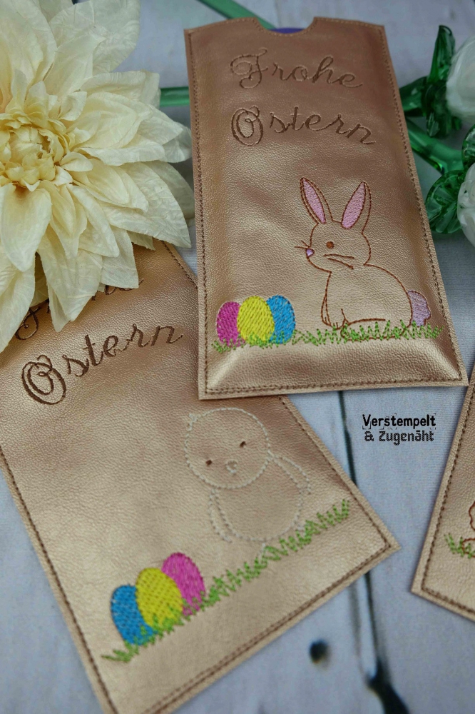 Bild 1 von Schoki Hüllen Frohe Ostern Happy Easter ITH einzeln und im Set