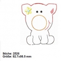 Bild 2 von Schwein Blume 10x10 ITH EOS Halter