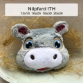 Nilpferd Hulda Kuschel Kissen Kopf ITH versch. Größen
