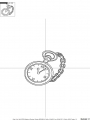 Bild 5 von Taschenuhr verschiedene Größen Stickdatei  Redwork